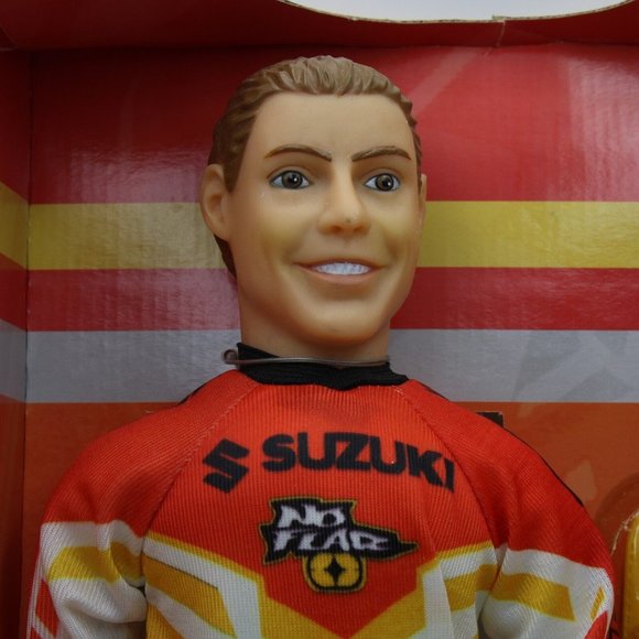 DreamCo Travis Pastrana MX All Stars Suzuki No Fear Freestyle 16in Doll Boxed - Picture 3 of 14